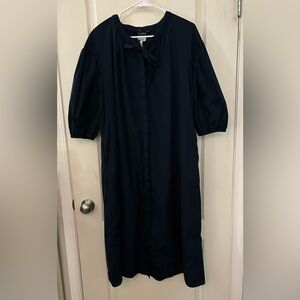 S’MaxMara Balloon Sleeve Midi Dress